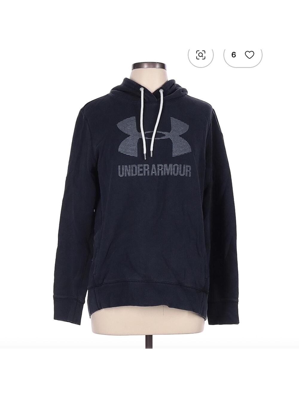 Under Armour Blue Pullover Hoodie Size L